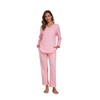 COLORFULLEAF Women's 100% Cotton Pajama Set Long Sleeve Sleepwear with