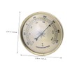 Outanaya Round Metal Gauge Thermometer for Patio Garden Use Easy