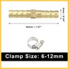 REPAIROCK 1 Set 6mm Copper Hose Barb Fitting Connector with