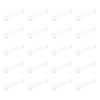 D.Bella 18g Clear Nose Studs Plastic Nose Ring for Work