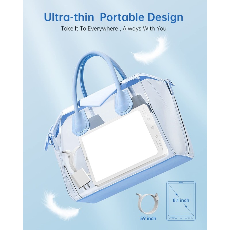 SUXIO Light Therapy Lamp - 10000 Lux Therapy Light Lamp,
