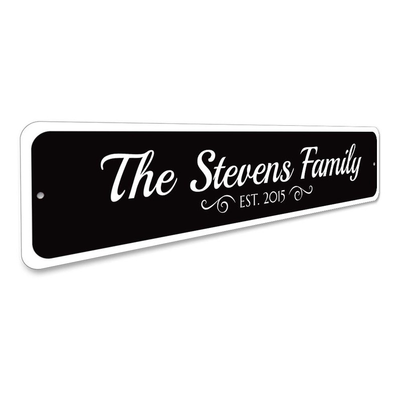 Family Est. Date Sign, Established Date Last Name Sign, Custom
