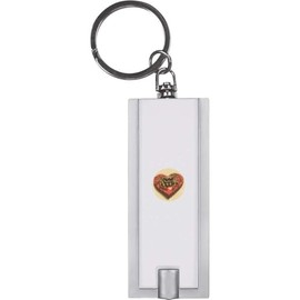 Azeeda 'Cute Spider on Valentine's Heart Shaped Box' Keyring LED Torch (KT00042132)