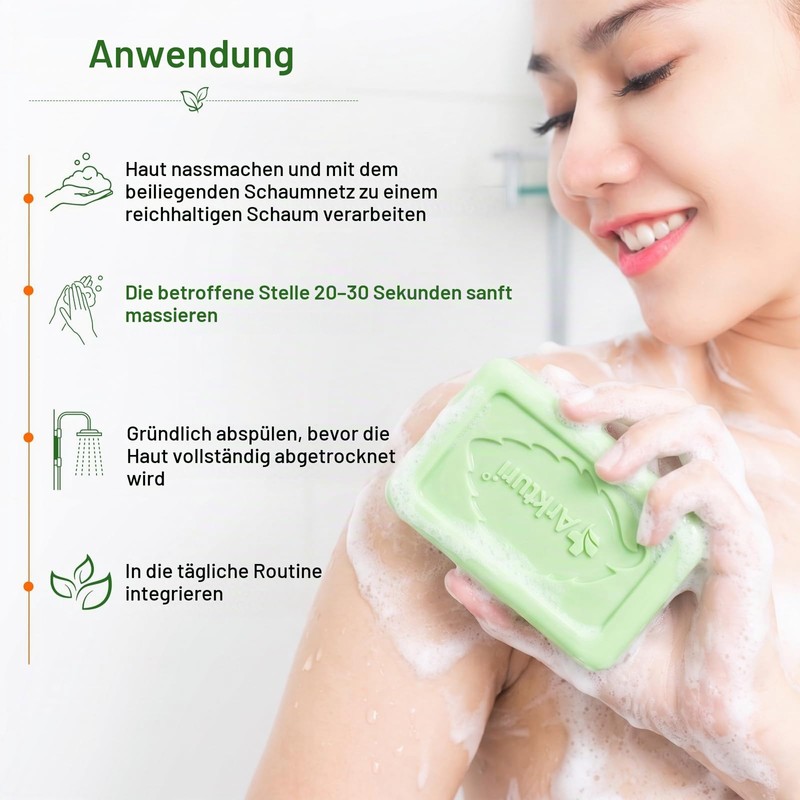 Tea Tree Oil Soap, Relieves Athlete's Foot, Itching, Acne and
