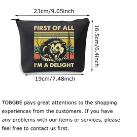 Funny Possum Meme Gifts Cute Sarcastic Possum Quote Makeup Pouch Unique Gift for Opossum Lovers Angry Possum (MB, Possum Delight-PY1)