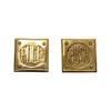 Square Push and Pull Door Plates in Solid Brass with