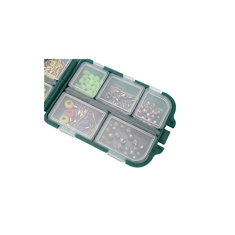 VOANZO 156 Piece Fishing Tackle Box - Sleeve Hooks, Bite