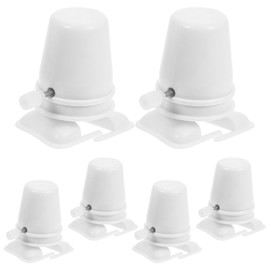 Garneck 6Pcs White Plastic Clockwork Movement Clockwork Legged Robot Toy Novelty Toys for Diy Clay Handcrafts Pearl Mud Snow Mud Robot Accessories