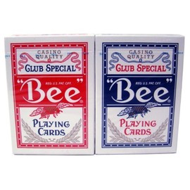 US Playing Card Co. Bee No. 92 Diamond Back Club Special Red/Blue 12 Decks