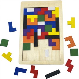 Zummy Wooden Blocks Puzzles Brain Teasers, Tangram Puzzles & Educational Toys