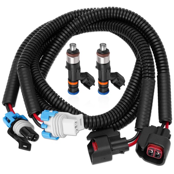 Set of 2 Fuel Injector Harness Set Compatible with Polaris