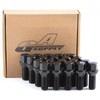 GAsupply 14x1.5 28mm Shank Lug Bolts, 20pcs Black Conical Seat