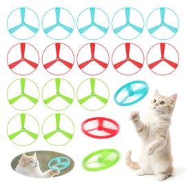 AGIFTMIND 15 PCS Flying Spinners for Disc Launcher Toy, Additional Discs for Outdoor & Indoor Pet Chasing Training Hunting Interactive Cat Fetch Toy Brand