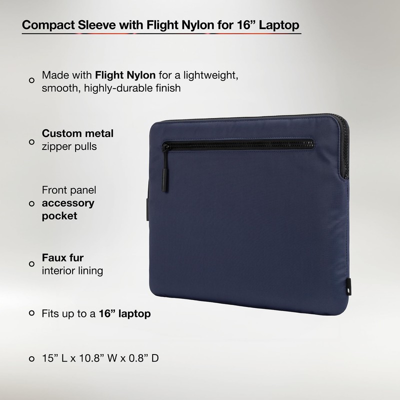 Incase Compact Laptop Sleeve with Flight Nylon - 16 Inch
