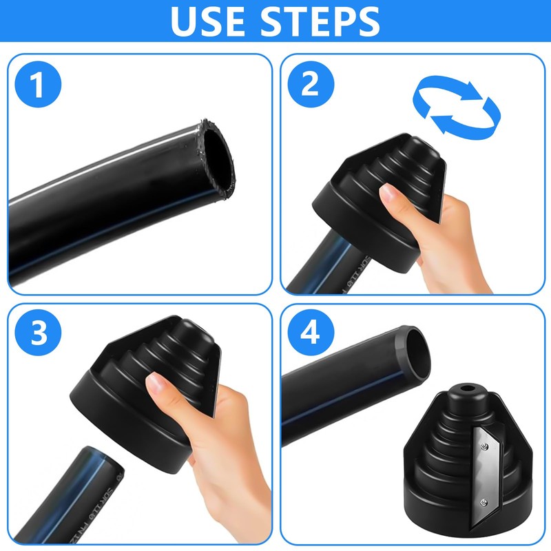 TTYSHIP Plastic Pipe Chamfer Tool, Pipe Deburring Tool for 20-63