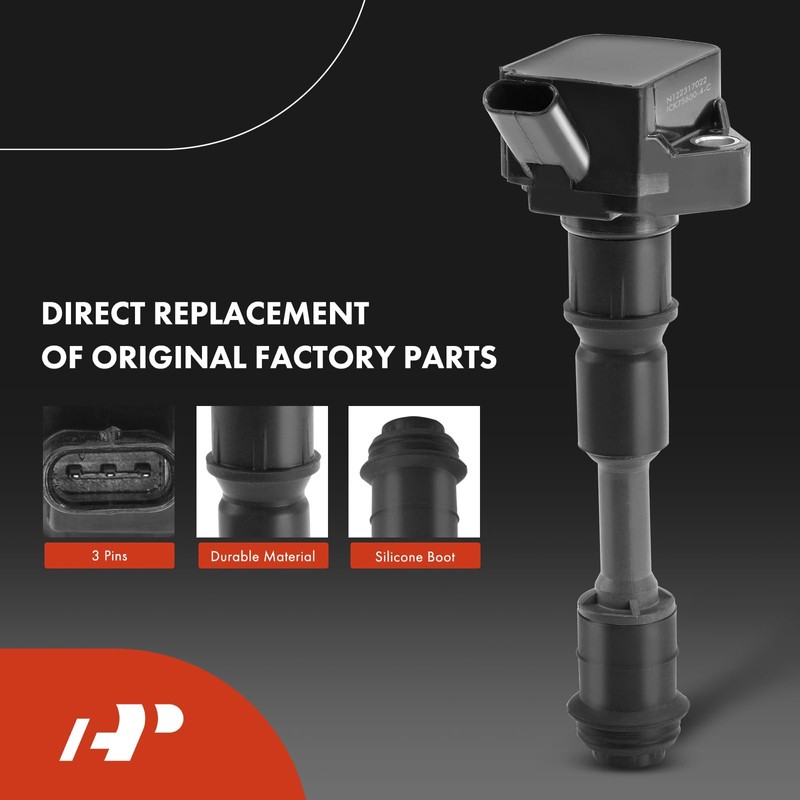 A-Premium Set of 4 Ignition Coil Pack and Iridium Spark