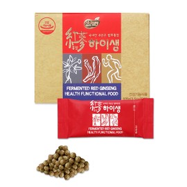 HISAENG Red Ginseng Fermented Enzymes - Digestive Enzymes for Women & Men | Essential Enzymes for Digestion Fiber Supplement | Digestive Enzyme Supplements (30 Packets)