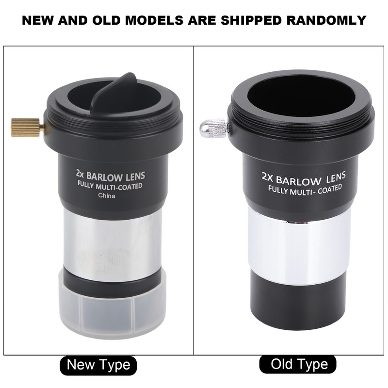 1.25" Plossl Telescope Eyepiece Set 4/10/25mm 2X Barlow Lens Kit