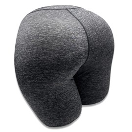 The Buttress Pillow – All-Natural Latex Foam Butt-Shaped Pillow for Sleep, Stress Relief, and Comfort – Ergonomic Design for Side, Back, and Stomach Sleepers – Removable Cover Included