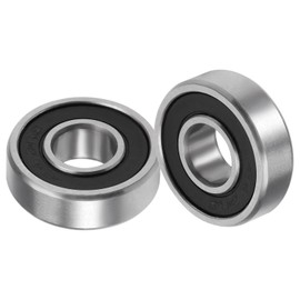 Kozelo 2pcs R4-2RS Deep Groove Ball Bearings-[1/4"x5/8"x0.196" Industrial Equipment Motor Machinery Double Sealed Bearing Chrome Steel