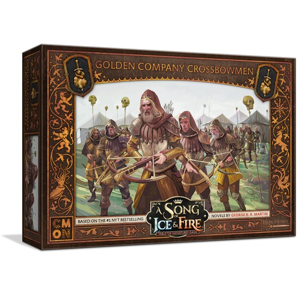 CMON A Song of Ice and Fire Tabletop Miniatures Game Golden Company Crossbowmen Unit Box - Deadly Mercenary Marksmen, Strategy Game for Adults, Ages 14+, 2+ Players, 45-60 Minute Playtime, Made