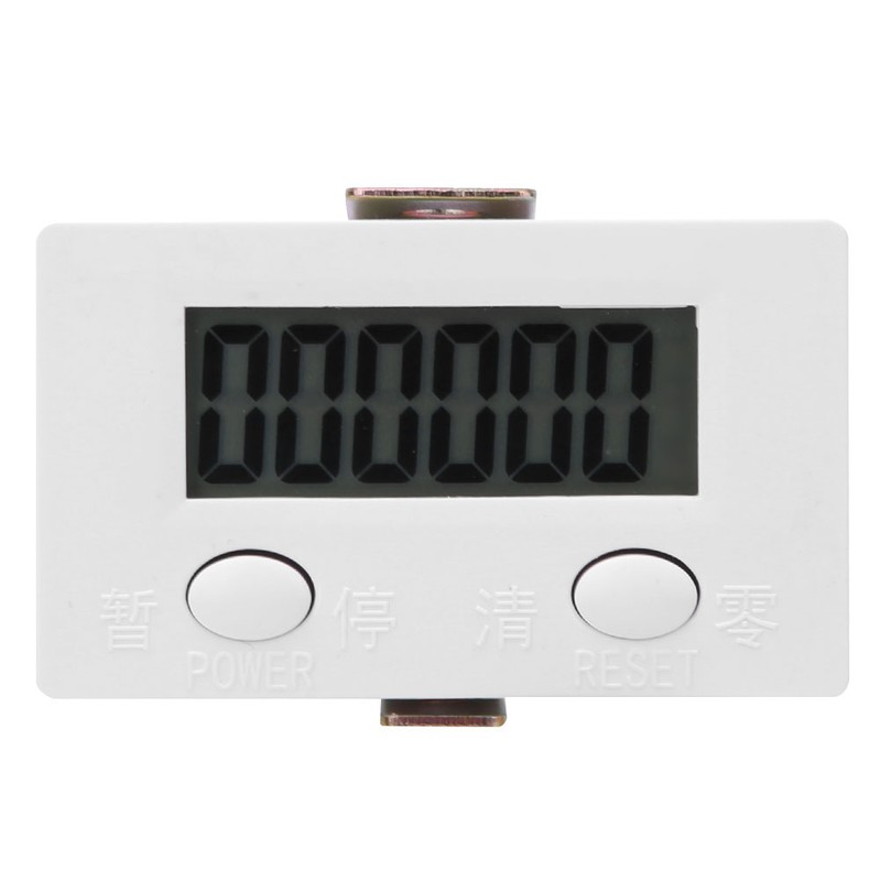 BERM Magnetic Induction Plastic Counter 6 Digits Digital Display 0-999999