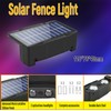 Gtliba Solar Fence Lights Outdoor 10 Colors, Warm White &