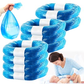 Haokelai Nappy Bin Refill Cassettes, Pack of 9 Refill Bags for Cat Litter Refills, Thick and Odour-Proof Nappy Bin Refill Film, for Nappy Bin, Cat Litter Bucket