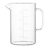 Glass Water Pitcher with Scale Line, Dinner Table jug, Large