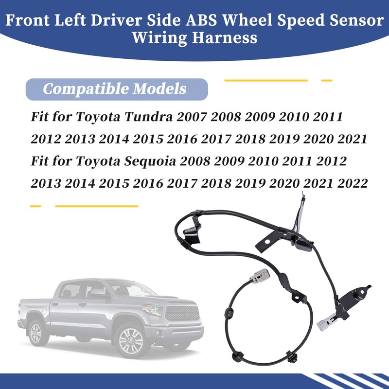 Getfarway Front Left Driver Side ABS Wheel Speed Sensor Wiring
