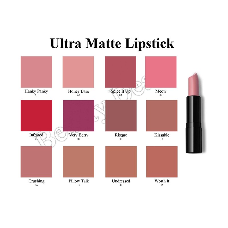 Beauty Deals Ultra Matte Lipstick Velvety Texture Long Lasting Comfort