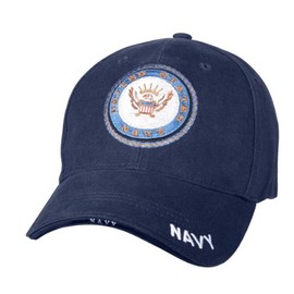Deluxe Low Profile Cap Blue - Navy Emblem Logo