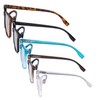 Eyekepper 5 Pack Large Reading Glasses - Square Readers for