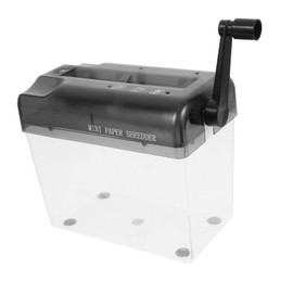 Operitacx Manual Shredder Small Shredder Practical Paper Shredder Desktop Paper Shredder Small Office Paper Shredder Hand Shredder Home Accessories Black Stainless Steel