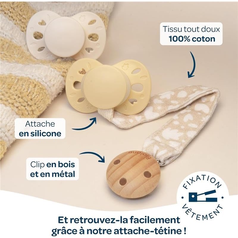 BIOLANE - Anatomically Shaped Teat - Extra Thin Pacifier -