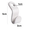 otylzto 50PCS(or100) Hanger Hooks for Plastic Clips Clothes Space Saving