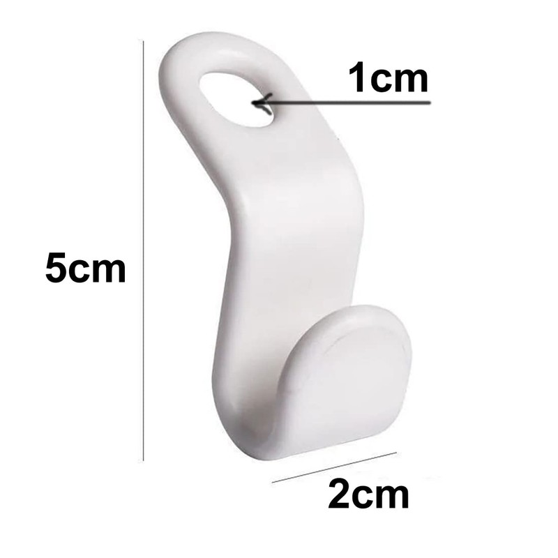 otylzto 50PCS(or100) Hanger Hooks for Plastic Clips Clothes Space Saving