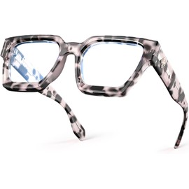 VISOONE - anteojos de bloqueo de luz azul rectangular, elegante, marco multicolor para mujeres y hombres, RIVER