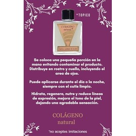 Colgeno natural - ptimo cuidado de la piel - serum de uso tpico, cuidado de la piel y prevencin de arrugas