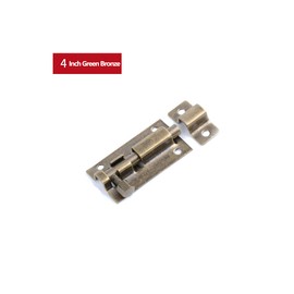 Sliding Door Locks Stainless Steel, Door Latch 3-Inch Slide Lock Barrel Bolt, Security Sliding Latch Lock Bedroom Door Lock with Screws, Green Bronze 2 pcs