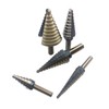 HSS 5PCS Titanium Coated Step Drill Bit Set W Automatic