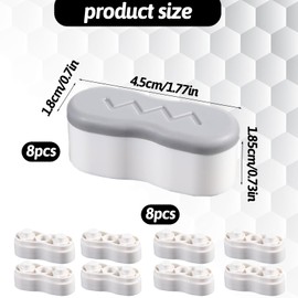 16 Stück WC-Sitz-Puffer Puffer selbstklebende Toilettensitz-Stoßstangen Stumm Antikollision Toilettensitz Stoßstangen Wc Deckel Stopper WC Sitzdeckelpuffer für Toilettensitz Zuhause Büro Hotel