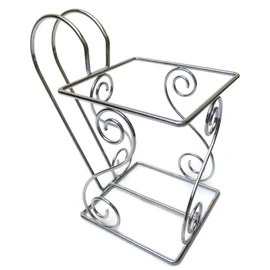 Cara's Casa 1/2 Gallon Juice or Milk Carton Holder - Elegant, Easy Grip Holder with Handle Makes Holding and Pouring Trouble-Free. Sturdy Metal Construction. Nice for Home Kitchen Gifts and Housewarming Gift Ideas.