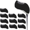 10Pcs Golf Covers Golf Wedge Headcovers Golf Club with See