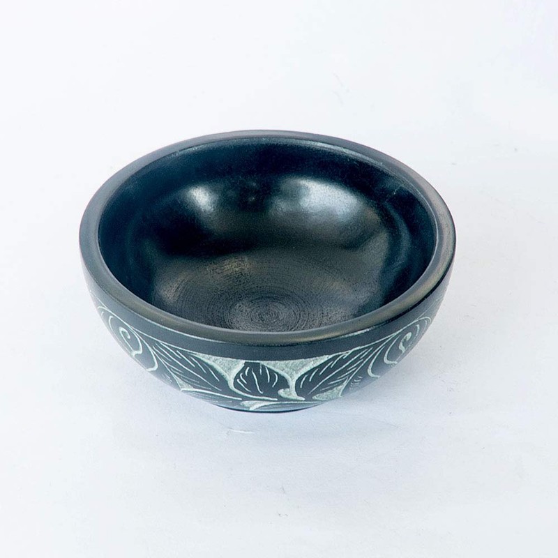 Kaizen Casa Hand Carved Natural Stone Bowl, Smudge Bowl, Stone