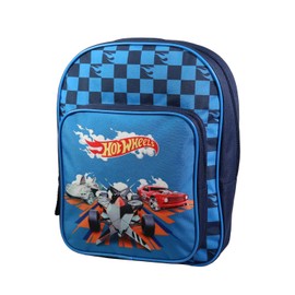 Bagtrotter Hot Wheels Backpack 31 cm with Nursery Bag Blue, blue