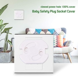 10-Piece Socket Cover for EU Socket with Twisted Socket, Anti-Electric Shock Baby Protection