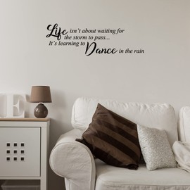 5 Sheets Inspirational Quotes Wall Decals Peel and Stick Vinyl Quotes Stickers Christmas Motivational Positive Wall Sayings Stickers for Living Room Bathroom Xmas Bedroom Office Family Decor