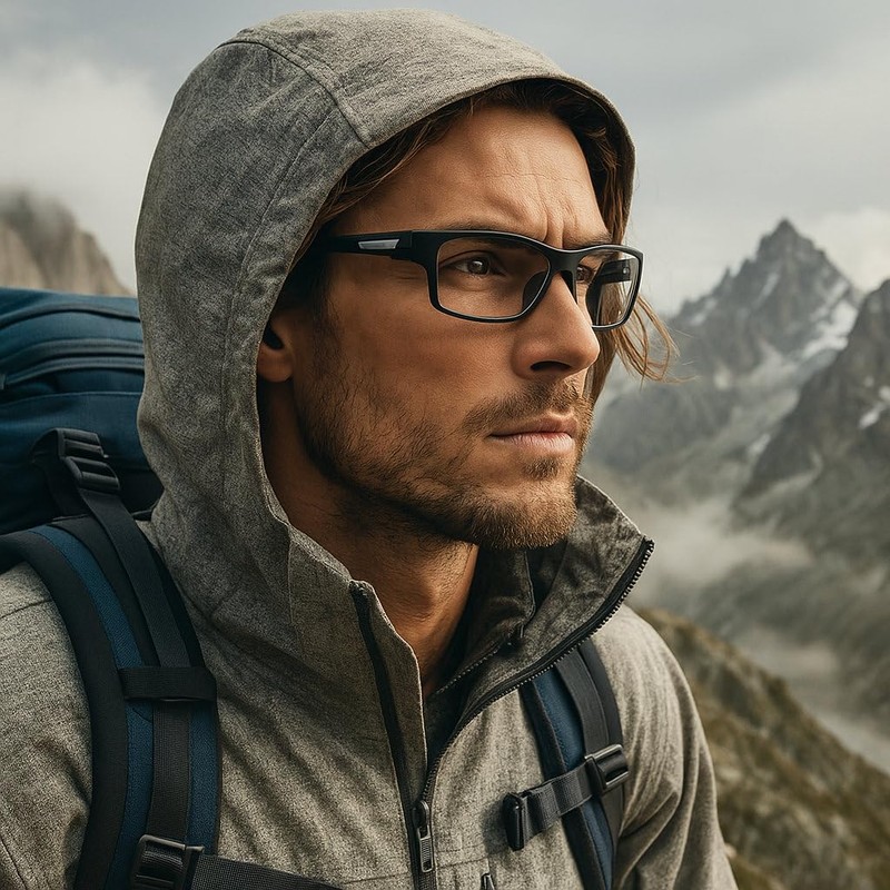 Wraparound full lens Safety Glasses with Readers photochromic Sport Magnifying