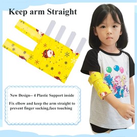Elbow Immobilizer Splint & Arm Restraint Wrap for Babies Kids-Prevent HAND-TO-FACE habits Prevent Thumb Sucking Habit, Scratching Face, Pulling IV Tubes